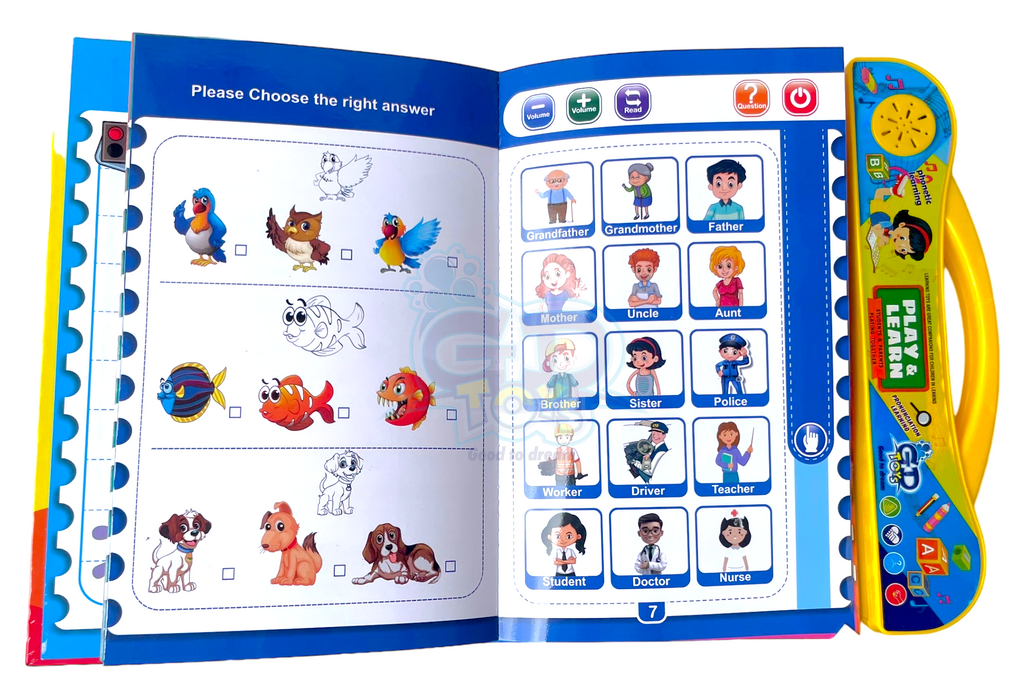 INTERACTIVE LEARNING BOOK FOR KIDS- ENGLISH