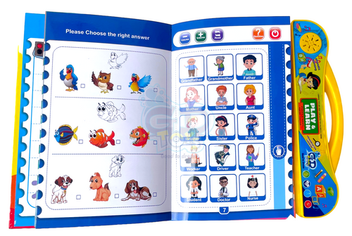 INTERACTIVE LEARNING BOOK FOR KIDS- ENGLISH